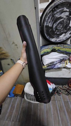 Click to view full screen พรมหนัง Taplo พร้อมลายคาร์บอนเกรดสูง photo review