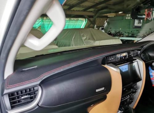 Premium Leather Dashboard Cover Mat photo review