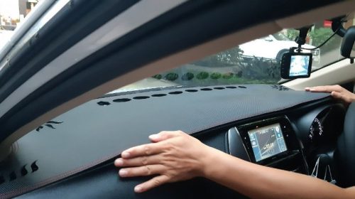 Premium Leather Dashboard Cover Mat photo review